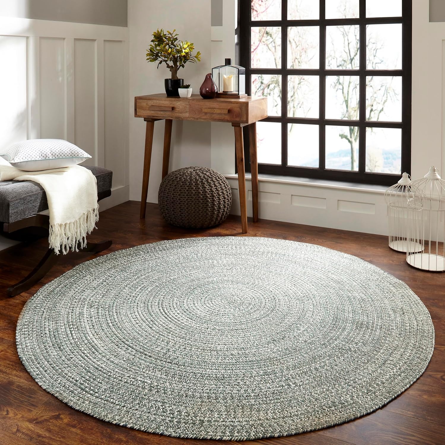 image:imageSuperior Jute Oval Indoor Area Rug GreenLagoon Breezewhite
