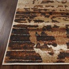 Superior Indoor Area Rug, Jute Backing, Modern Rugs for Family, Kitchen Floors, Office, Plush Floor Cover, Abstract Design, Damara Collection, 8′ x 10′, Cream/Rust