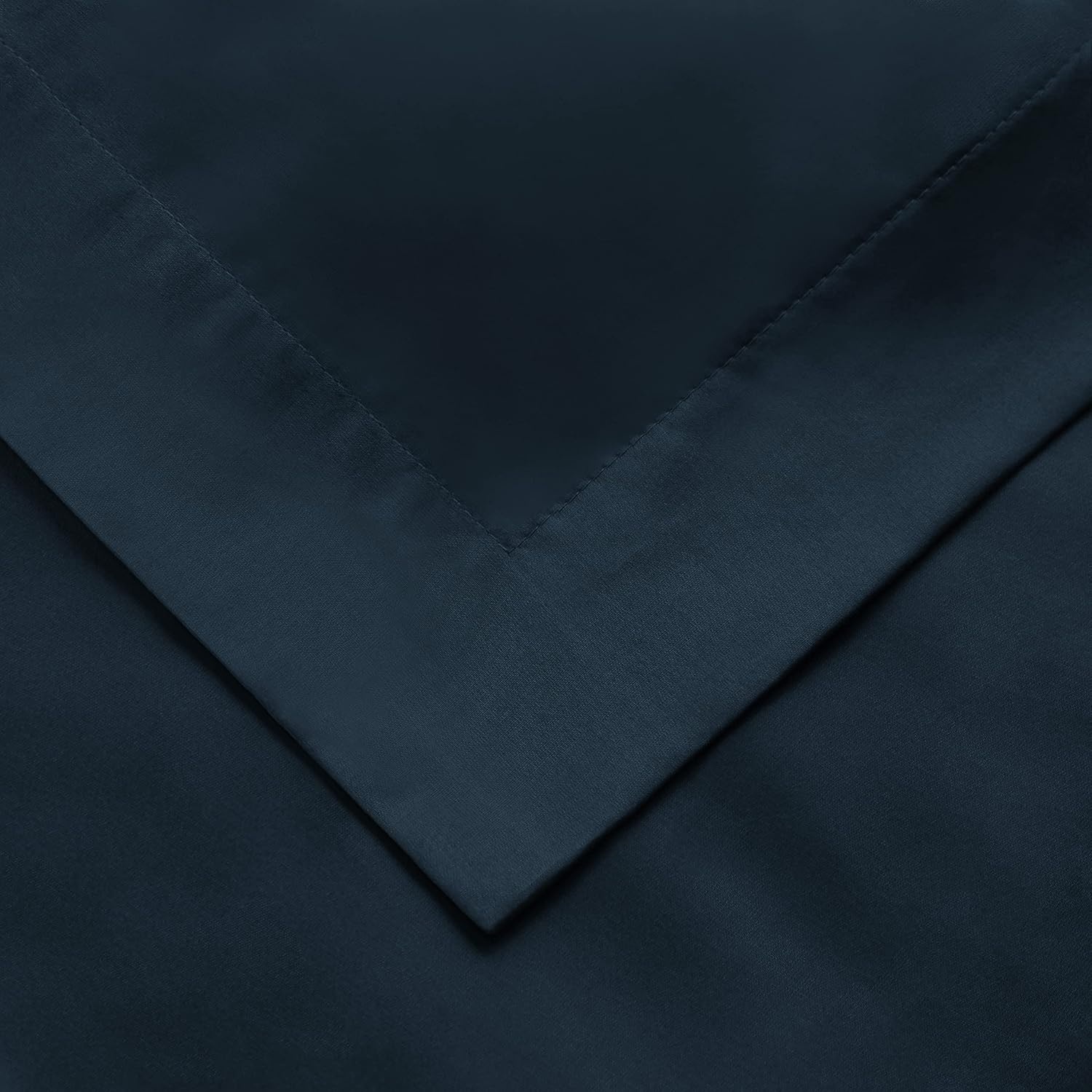 image:imageSuperior Egyptian Cotton 1000 Thread Count Duvet Cover Set Bed Covers Includes 1 Duvet Cover with Button Closure 2 Pillow Shams Oversized Bedding Decor FullQueen GoldNavy Blue