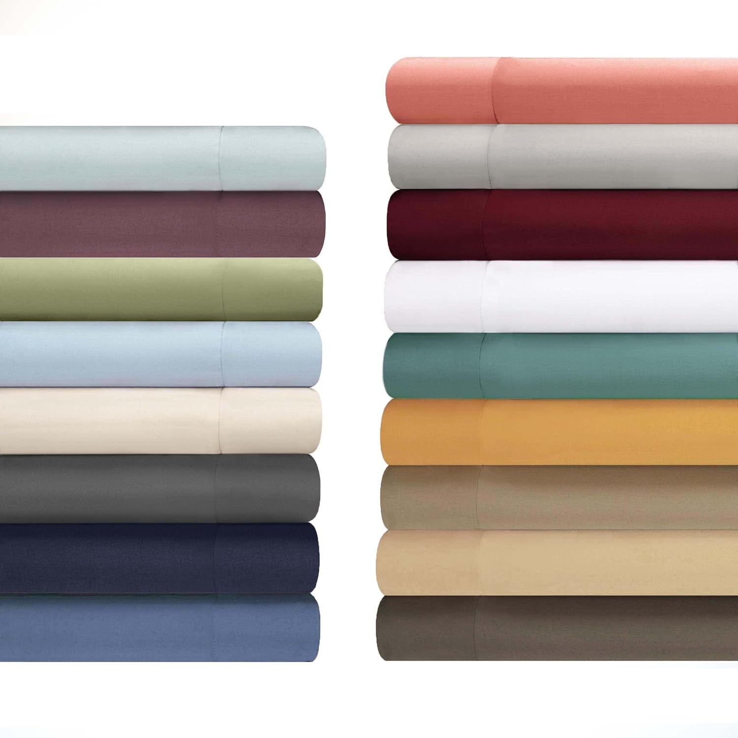 image:imageSuperior Egyptian Cotton 1000 Thread Count Duvet Cover Set Bed Covers Includes 1 Duvet Cover with Button Closure 2 Pillow Shams Oversized Bedding Decor FullQueen GoldDeep Sea