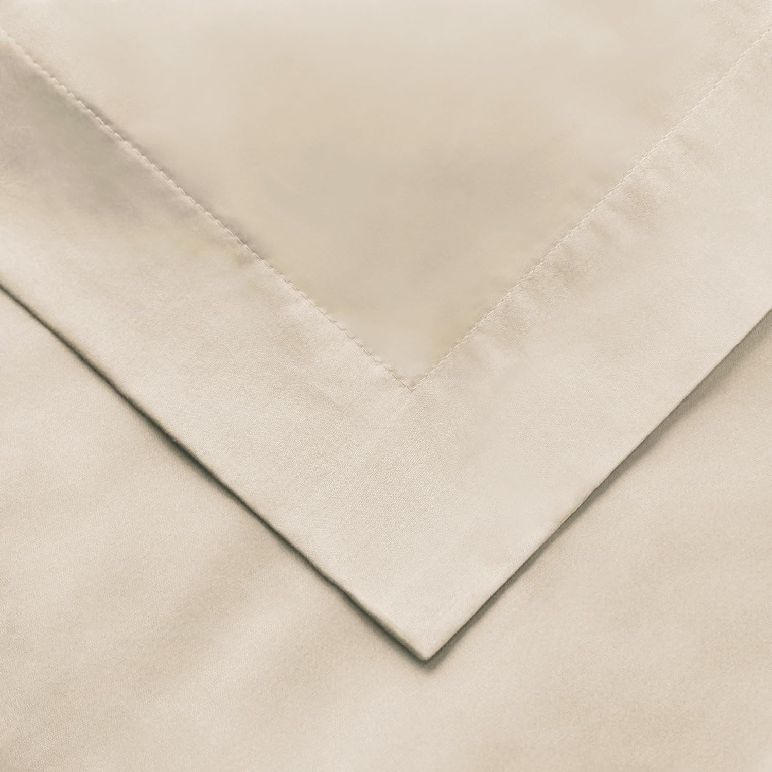 image:imageSuperior Egyptian Cotton 1000 Thread Count Duvet Cover Set Bed Covers Includes 1 Duvet Cover with Button Closure 2 Pillow Shams Oversized Bedding Decor FullQueen GoldIvory