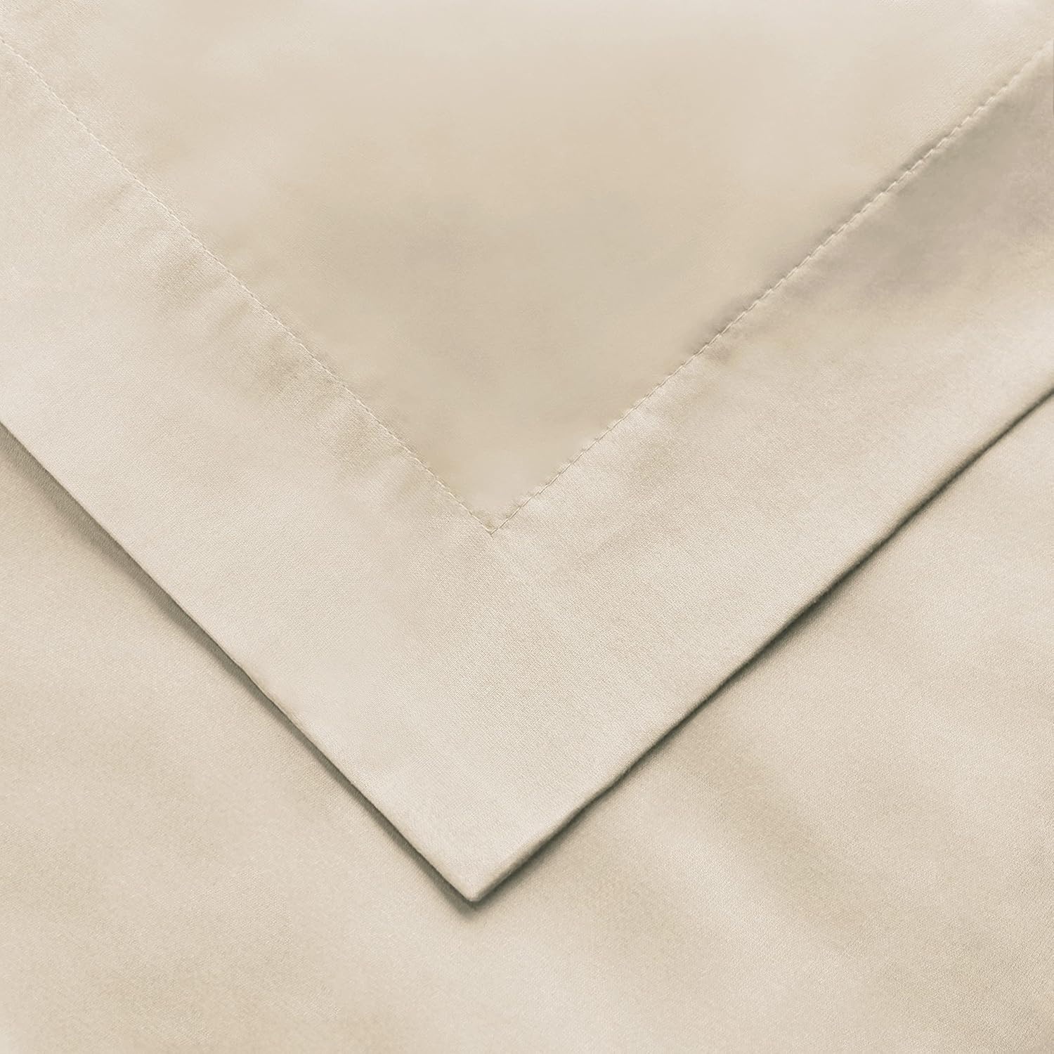 image:imageSuperior Egyptian Cotton 1000 Thread Count Duvet Cover Set Bed Covers Includes 1 Duvet Cover with Button Closure 2 Pillow Shams Oversized Bedding Decor FullQueen GoldIvory