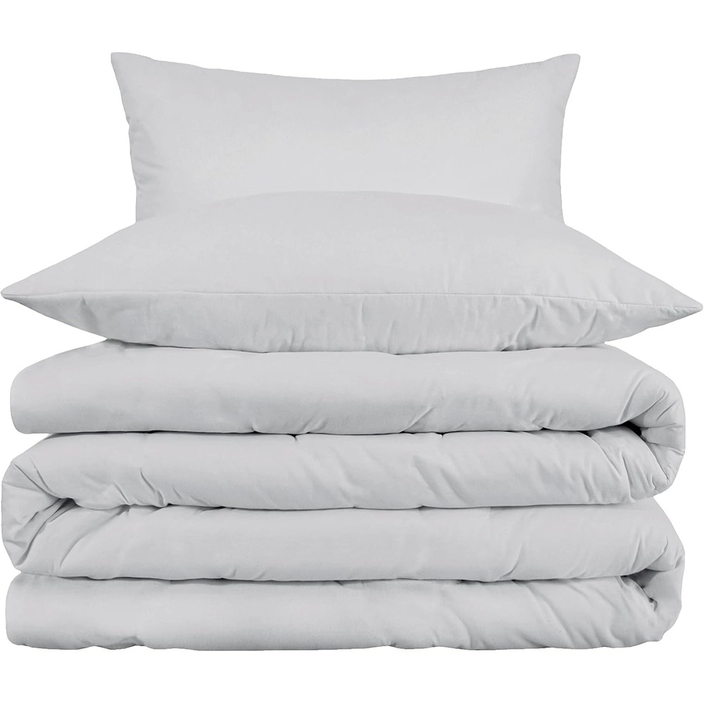 image:imageSuperior Egyptian Cotton 1000 Thread Count Duvet Cover Set Bed Covers Includes 1 Duvet Cover with Button Closure 2 Pillow Shams Oversized Bedding Decor FullQueen GoldPlatinum