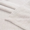 SUPERIOR Clara Cotton Blanket, for Picnic, Beach, Traveling or Camping, Bedroom Decor, Essentials, Cover for Bed, Couch, Lounging, Textured Jacquard, Striped Woven Blanket, Twin, Ivory(Tan)