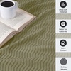 SUPERIOR JENA Cotton Blanket, for Picnic, Beach, Traveling or Camping, Bedroom Decor, Essentials, Cover for Bed, Couch, Lounging, Textured Jacquard, Modern Chevron Woven Blanket, Full/Queen, Ivory(Sage)
