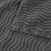 SUPERIOR JENA Cotton Blanket, for Picnic, Beach, Traveling or Camping, Bedroom Decor, Essentials, Cover for Bed, Couch, Lounging, Textured Jacquard, Modern Chevron Woven Blanket, Full/Queen, Ivory(Charcoal)