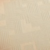 Superior 100% Cotton Geometric Fret 3-Piece Scalloped Bedspread Set, Queen, Ivory