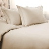 Superior Egyptian Cotton 1000 Thread Count Duvet Cover Set, Bed Covers, Includes 1 Duvet Cover with Button Closure, 2 Pillow Shams, Oversized Bedding Decor, Full/Queen, Gold(Ivory)