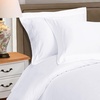 Superior Egyptian Cotton 1000 Thread Count Duvet Cover Set, Bed Covers, Includes 1 Duvet Cover with Button Closure, 2 Pillow Shams, Oversized Bedding Decor, Full/Queen, Gold(White)
