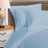 Superior Egyptian Cotton 1000 Thread Count Duvet Cover Set, Bed Covers, Includes 1 Duvet Cover with Button Closure, 2 Pillow Shams, Oversized Bedding Decor, Full/Queen, Gold(Light Blue)
