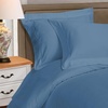 Superior Egyptian Cotton 1000 Thread Count Duvet Cover Set, Bed Covers, Includes 1 Duvet Cover with Button Closure, 2 Pillow Shams, Oversized Bedding Decor, Full/Queen, Gold(Medium Blue)