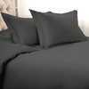 Superior Egyptian Cotton 1000 Thread Count Duvet Cover Set, Bed Covers, Includes 1 Duvet Cover with Button Closure, 2 Pillow Shams, Oversized Bedding Decor, Full/Queen, Gold(Grey)