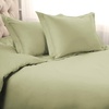 Superior Egyptian Cotton 1000 Thread Count Duvet Cover Set, Bed Covers, Includes 1 Duvet Cover with Button Closure, 2 Pillow Shams, Oversized Bedding Decor, Full/Queen, Gold(Sage)
