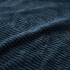 Superior Kacey Ribbed Fluffy Fleece Blanket, Textured Corduroy Style Tailored Throw for Couch, Bed and Living Room Decor, Bedroom Essentials, Cozy Warm Thermal Cover, King Size, White(Navy Blue)