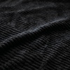 Superior Kacey Ribbed Fluffy Fleece Blanket, Textured Corduroy Style Tailored Throw for Couch, Bed and Living Room Decor, Bedroom Essentials, Cozy Warm Thermal Cover, King Size, White(Black)