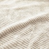 Superior Kacey Ribbed Fluffy Fleece Blanket, Textured Corduroy Style Tailored Throw for Couch, Bed and Living Room Decor, Bedroom Essentials, Cozy Warm Thermal Cover, King Size, White(Ivory)