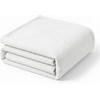 Superior Kacey Ribbed Fluffy Fleece Blanket, Textured Corduroy Style Tailored Throw for Couch, Bed and Living Room Decor, Bedroom Essentials, Cozy Warm Thermal Cover, King Size, White(White)