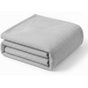 Superior Kacey Ribbed Fluffy Fleece Blanket, Textured Corduroy Style Tailored Throw for Couch, Bed and Living Room Decor, Bedroom Essentials, Cozy Warm Thermal Cover, King Size, White(Platinum)