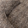 Superior Paisley Flannel Cotton Duvet Cover Set, Warm Fuzzy Comforter Cover, Cozy Soft Floral Bedding Essentials, Secure Button Closure, Includes 1 Duvet Cover, 2 Pillow Shams, Full/Queen, Light Blue(Grey – Z)