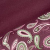 Superior Paisley Flannel Cotton Duvet Cover Set, Warm Fuzzy Comforter Cover, Cozy Soft Floral Bedding Essentials, Secure Button Closure, Includes 1 Duvet Cover, 2 Pillow Shams, Full/Queen, Light Blue(Purple – Z)