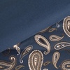 Superior Paisley Flannel Cotton Duvet Cover Set, Warm Fuzzy Comforter Cover, Cozy Soft Floral Bedding Essentials, Secure Button Closure, Includes 1 Duvet Cover, 2 Pillow Shams, Full/Queen, Light Blue(Navy Blue – Z)