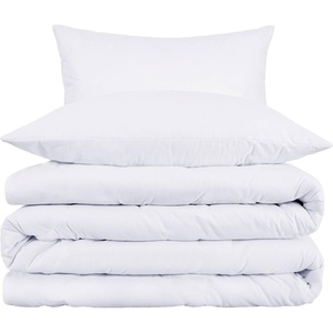Superior Egyptian Cotton 1000 Thread Count Duvet Cover Set, Bed Covers, Includes 1 Duvet Cover with Button Closure, 2 Pillow Shams, Oversized Bedding Decor, Full/Queen, Gold(White)