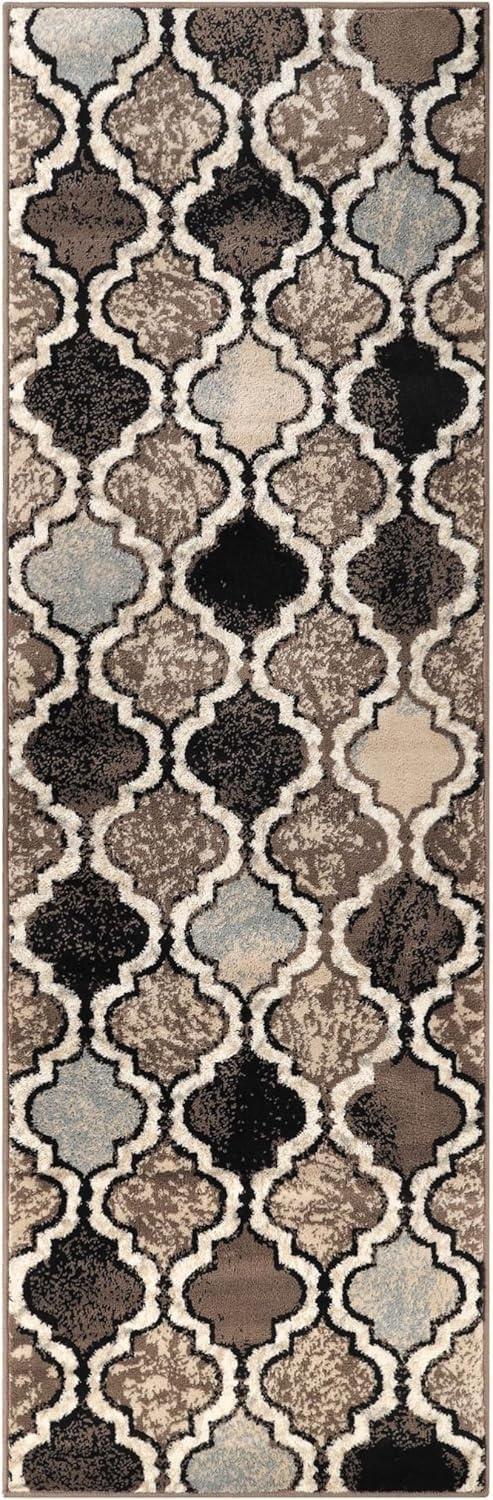 image:imageSuperior Modern Indoor Area Rug Non Slip Rug 8x8 IvoryB Ivory