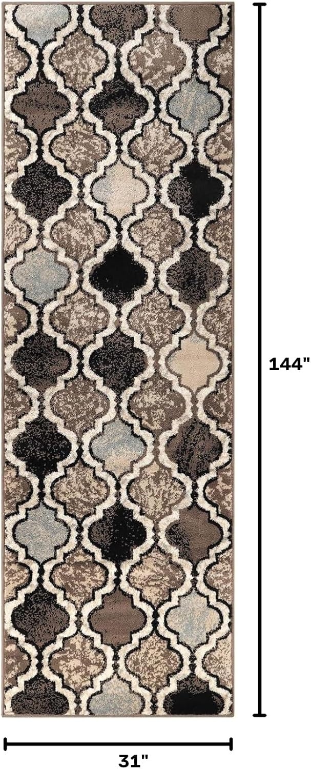 image:imageSuperior Modern Indoor Area Rug Non Slip Rug 8x8 IvoryB Ivory