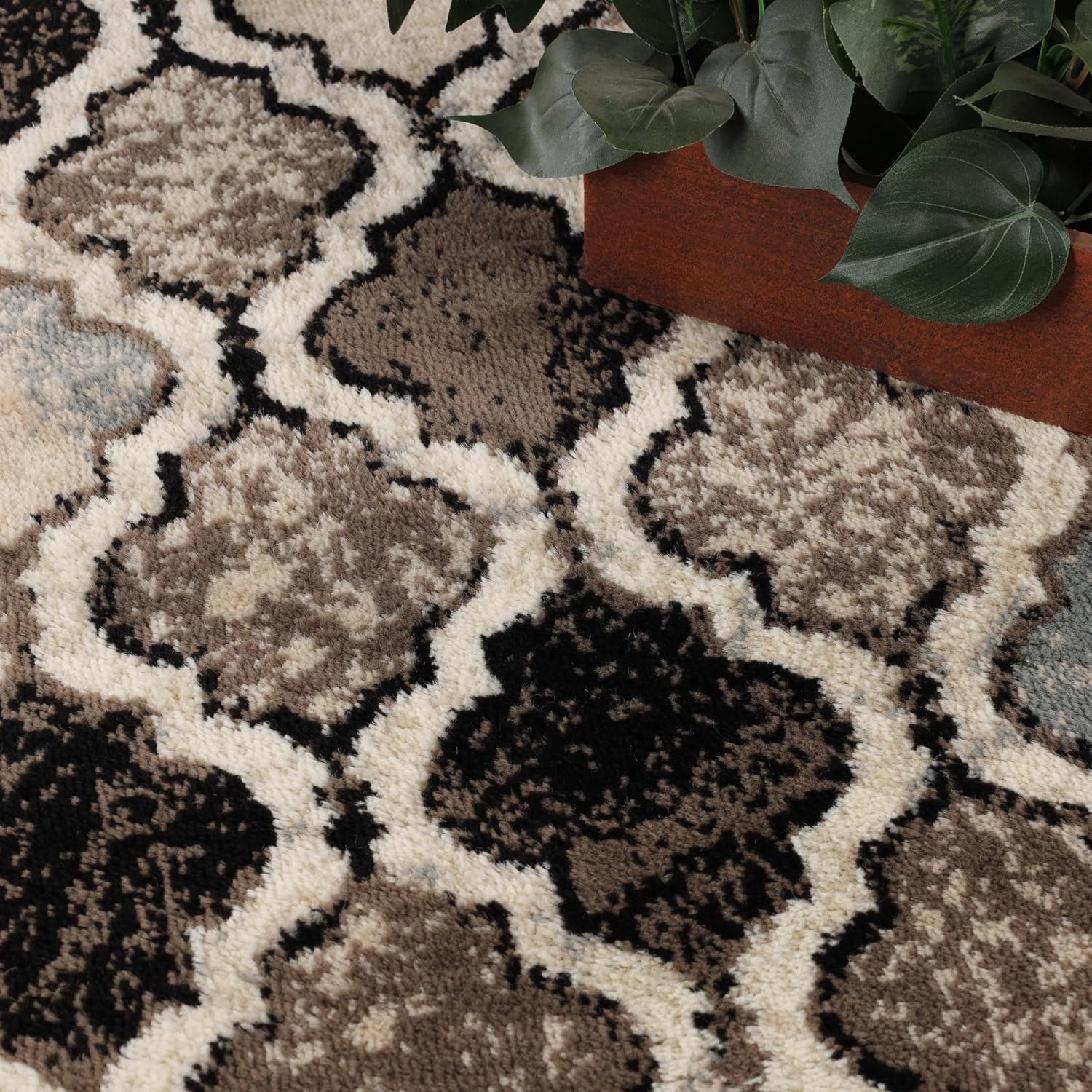 image:imageSuperior Modern Indoor Area Rug Non Slip Rug 8x8 IvoryB Ivory