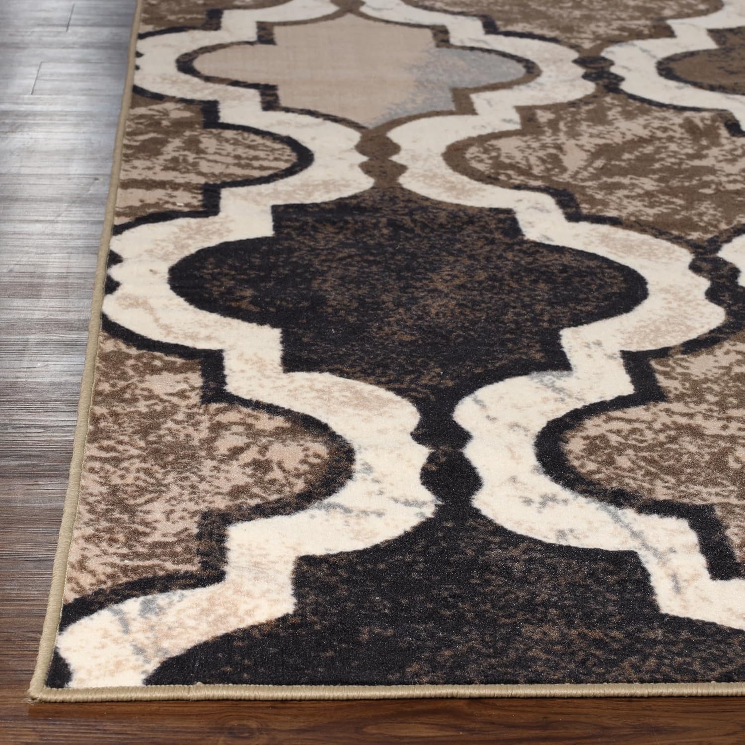 image:imageSuperior Modern Indoor Area Rug Non Slip Rug 8x8 IvoryB Ivory