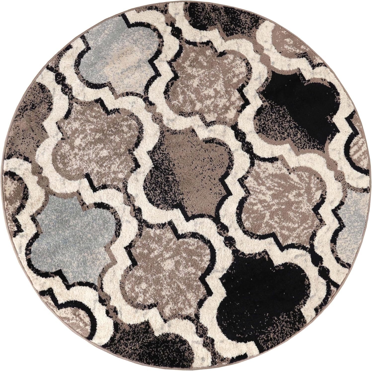 image:imageSuperior Modern Indoor Area Rug Non Slip Rug 8x8 IvoryB Ivory