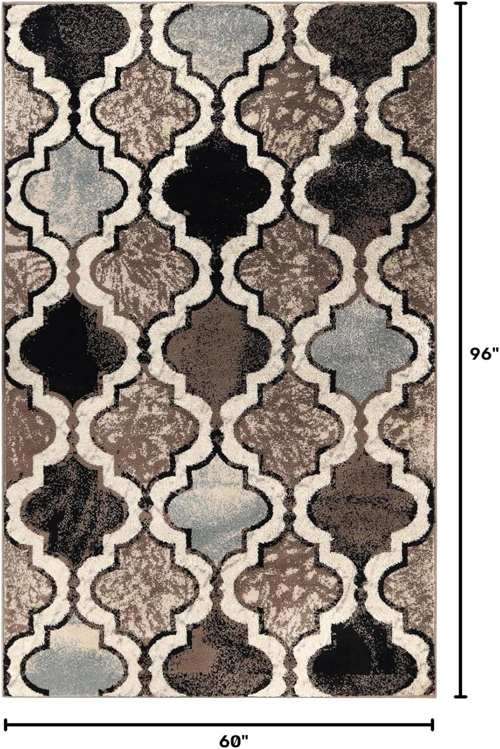 image:imageSuperior Modern Indoor Area Rug Non Slip Rug 8x8 IvoryB Ivory