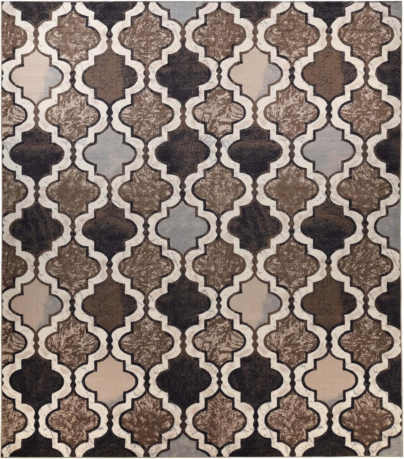 image:imageSuperior Modern Indoor Area Rug Non Slip Rug 8x8 IvoryB Ivory