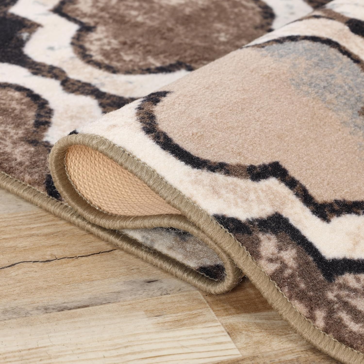 image:imageSuperior Modern Indoor Area Rug Non Slip Rug 8x8 IvoryB Ivory