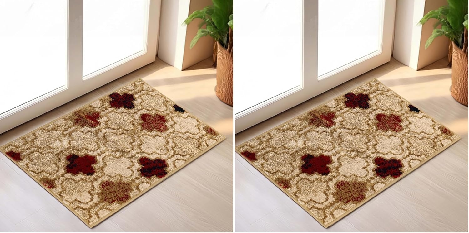 image:imageSuperior Modern Indoor Area Rug Non Slip Rug 8x8 IvoryBeige