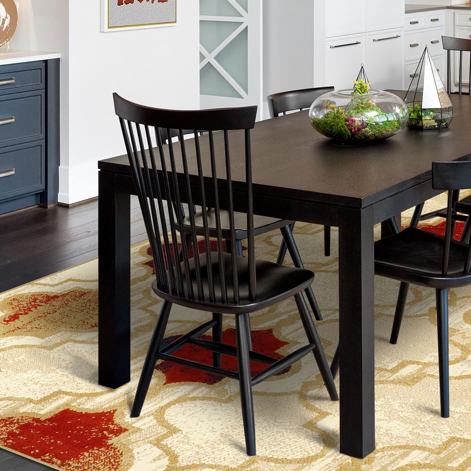 image:imageSuperior Modern Indoor Area Rug Non Slip Rug 8x8 IvoryBeige