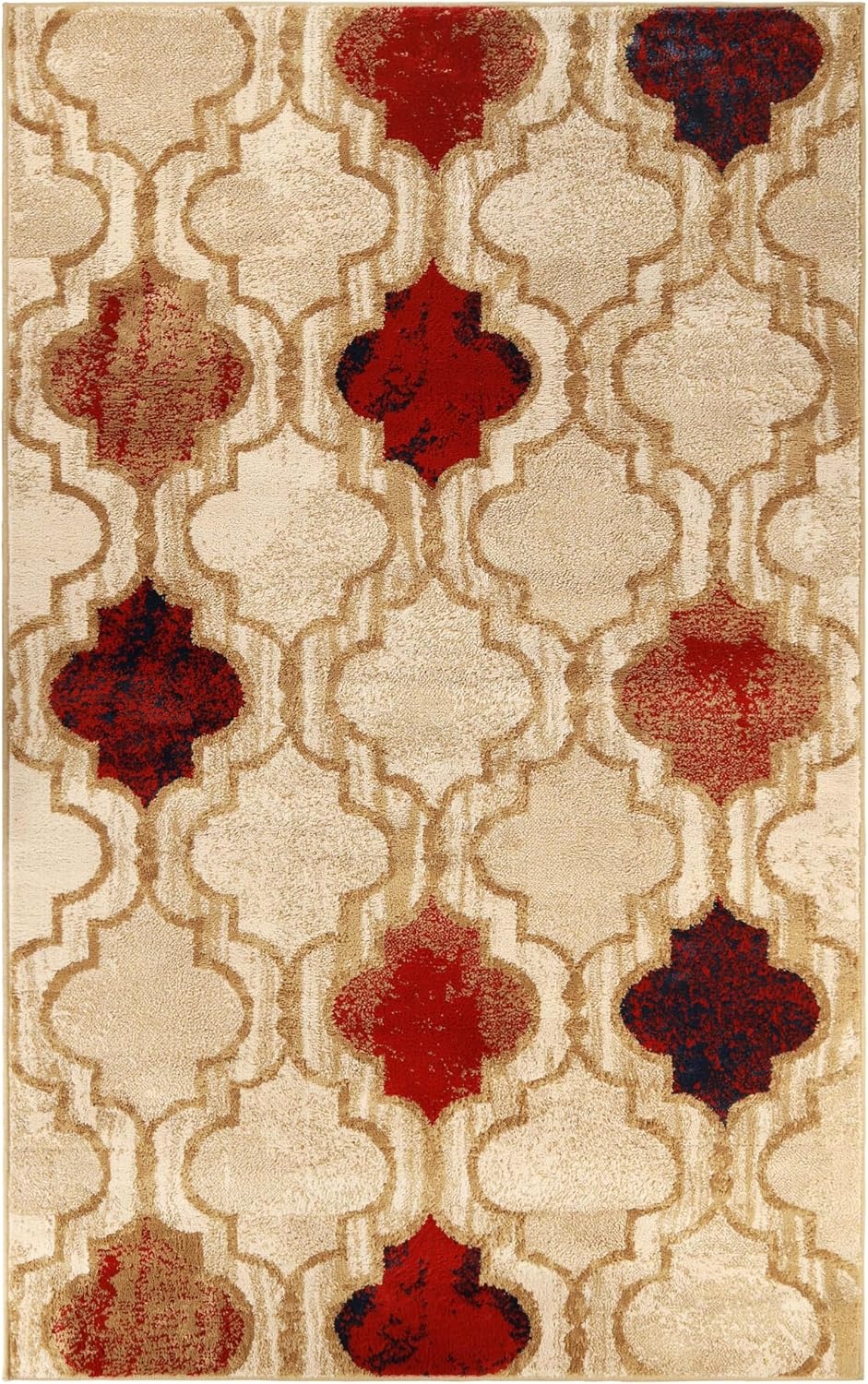 image:imageSuperior Modern Indoor Area Rug Non Slip Rug 8x8 IvoryBeige