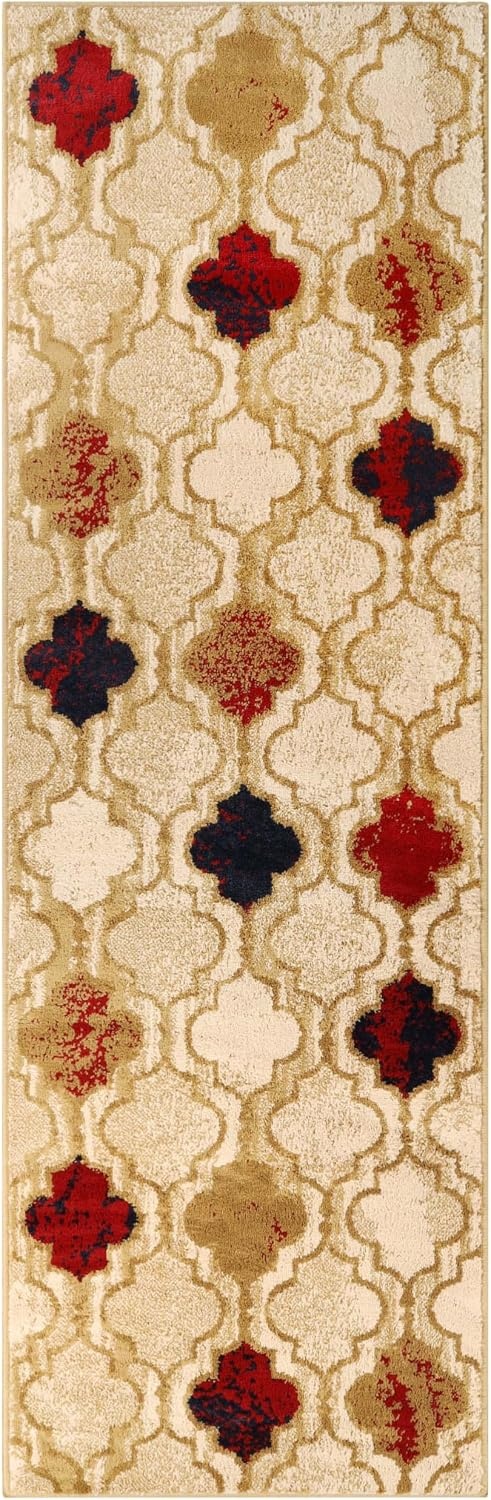 image:imageSuperior Modern Indoor Area Rug Non Slip Rug 8x8 IvoryBeige