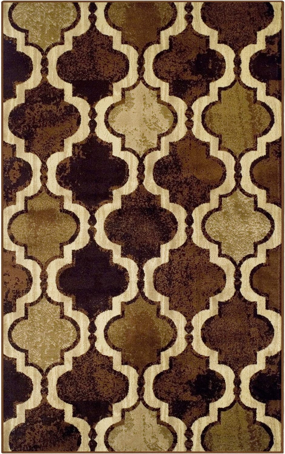 image:imageSuperior Modern Indoor Area Rug Non Slip Rug 8x8 IvoryCoffee