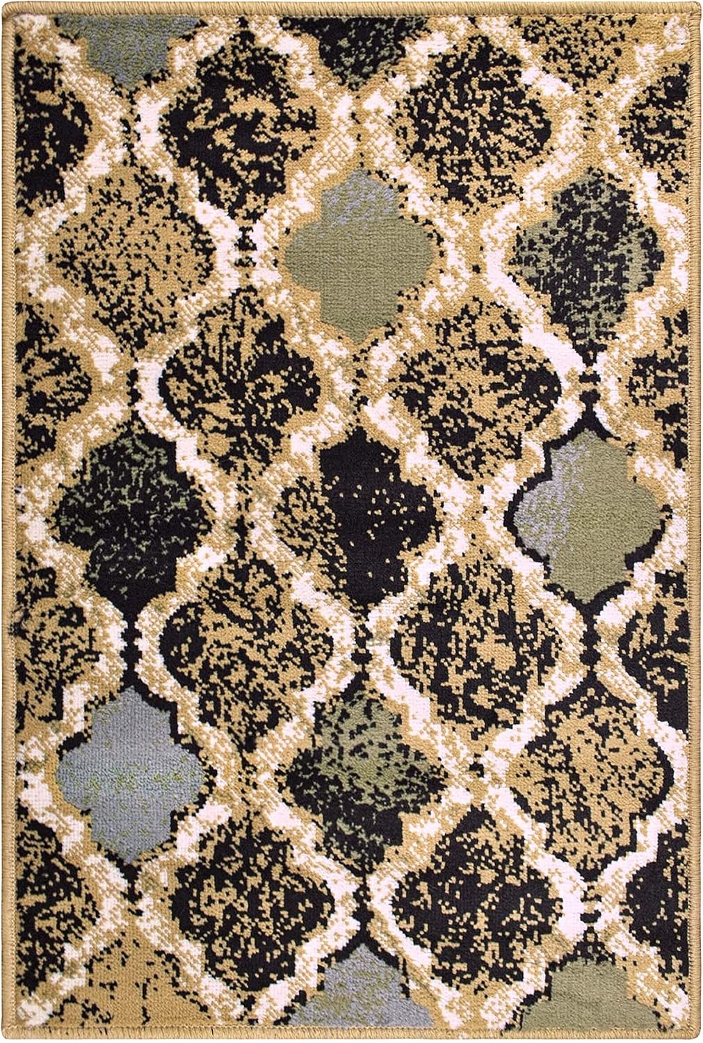 image:imageSuperior Modern Indoor Area Rug Non Slip Rug 8x8 IvoryMulticolored