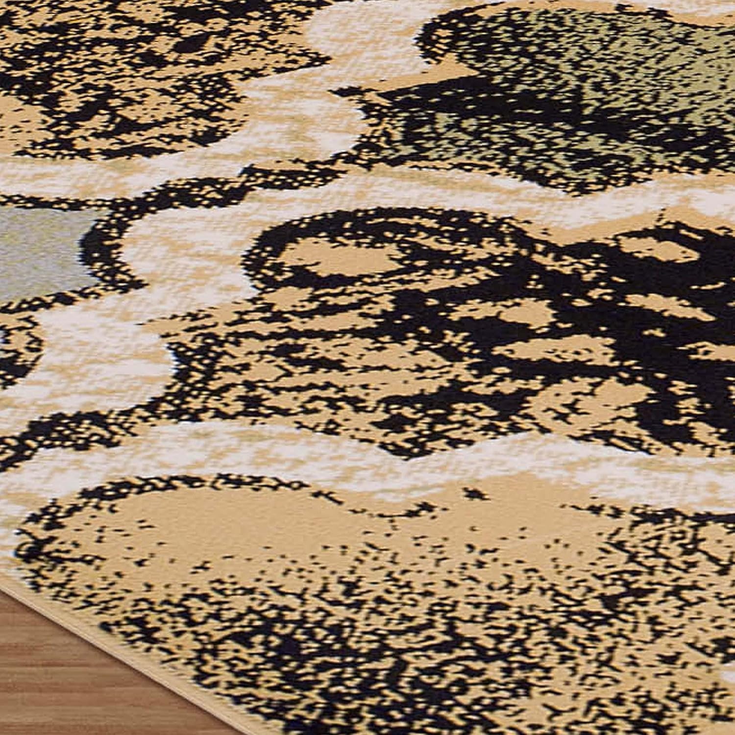 image:imageSuperior Modern Indoor Area Rug Non Slip Rug 8x8 IvoryMulticolored