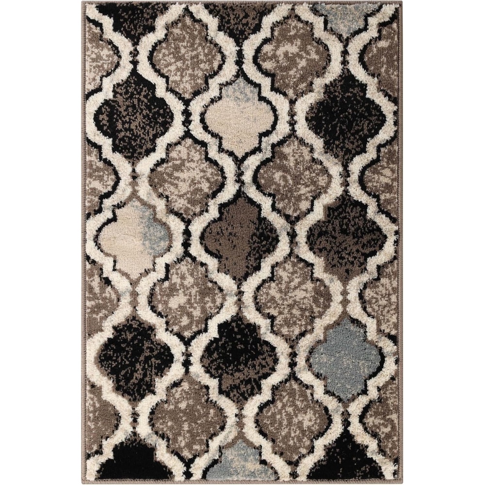 image:imageSuperior Modern Indoor Area Rug Non Slip Rug 8x8 IvoryB Ivory