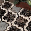 Superior Modern Indoor Area Rug, Non Slip Rug, 8’x8′, Ivory(A Chocolate)