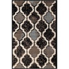 Superior Modern Indoor Area Rug, Non Slip Rug, 8’x8′, Ivory(A Chocolate)