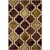 Superior Modern Indoor Area Rug, Non Slip Rug, 8’x8′, Ivory(Coffee)
