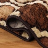 Superior Modern Indoor Area Rug, Non Slip Rug, 8’x8′, Ivory(Coffee)