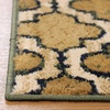 Superior Modern Indoor Area Rug, Non Slip Rug, 8’x8′, Ivory(Green)