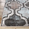 Superior Modern Indoor Area Rug, Non Slip Rug, 8’x8′, Ivory(Turquoise)