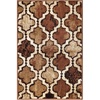 Superior Modern Indoor Area Rug, Non Slip Rug, 8’x8′, Ivory(Brown)
