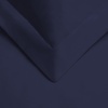 Superior 100% Premium Combed Cotton, 2 Piece Soft and Smooth Duvet Cover and Pillow Sham Set, Solid, Twin – Grey(Navy Blue)